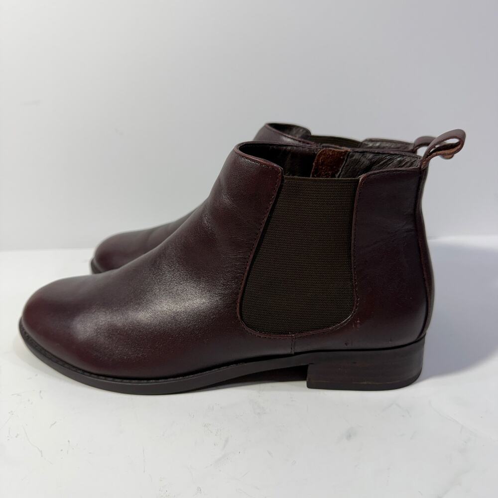 Vionic Nadelle Chelsea Brown Leather Fall Cottagecore Ankle Boots 7